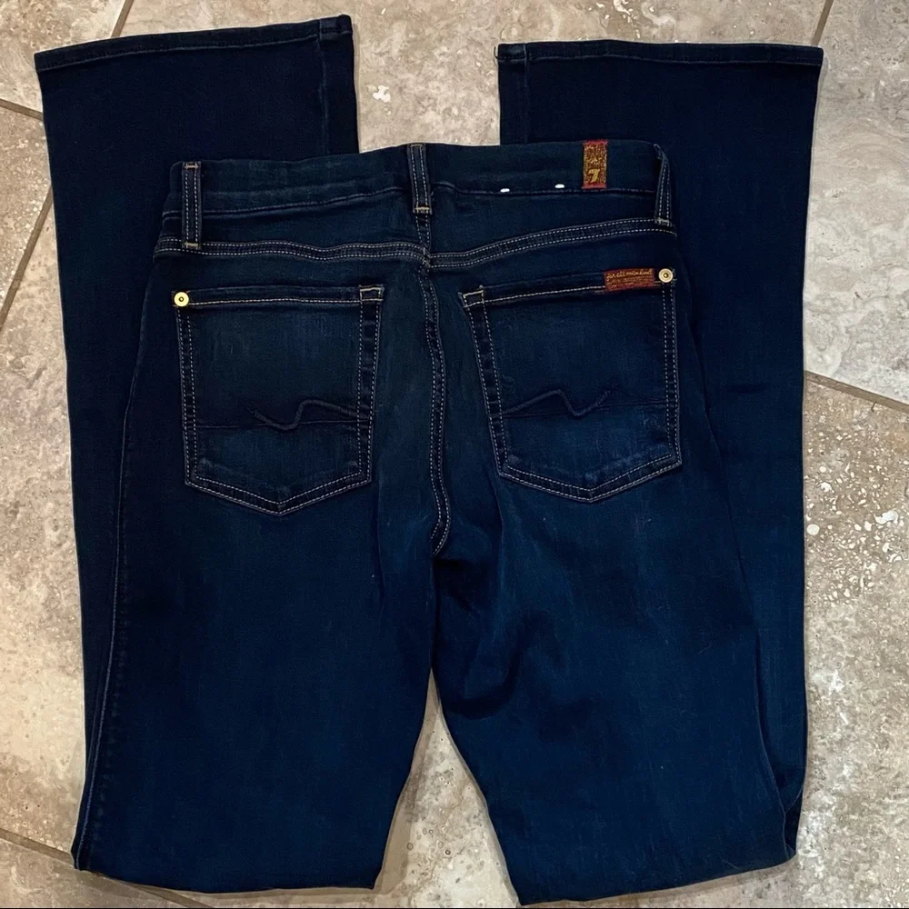 Like NEW! 7 FAMK Kimmie Bootcut Sz 28 - Picture 6 of 8